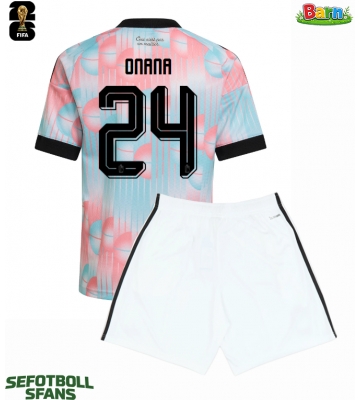 Belgien Amadou Onana #24 Bortaställ Barn VM 2026 Kortärmad (+ Korta byxor)